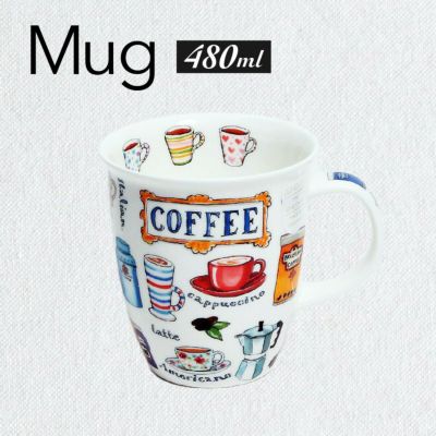 ★★★アウトレット（訳あり）★★★ ダヌーン（Dunoon） NEVIS マグカップ のんびりコーヒーブレイク
